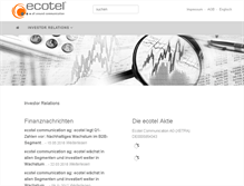 Tablet Screenshot of ir.ecotel.de