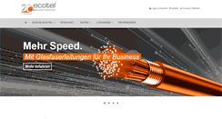 Desktop Screenshot of ecotel.de
