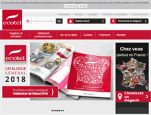 Tablet Screenshot of ecotel.fr